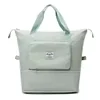 Expandable Nylon Travel Tote with Trolley Sleeve Sage Green color SKU reference