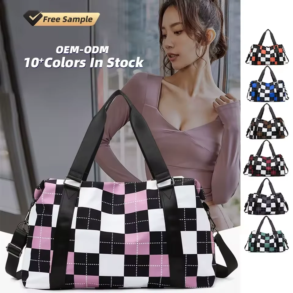 Classic Plaid Gym and Travel Duffel in Seven Color References product reference image