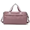 Compact Nylon Gym Duffel with Dry Pocket and Shoe Compartment Green color SKU reference
