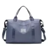 Expandable Polyester Gym Duffel with Wet-Dry Pocket Dark blue color SKU reference