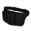 Triple-Pocket Nylon Tactical Sling Waist Pack Color option 01 color SKU reference
