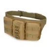 Triple-Pocket Nylon Tactical Sling Waist Pack Color option 02 color SKU reference
