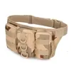 Triple-Pocket Nylon Tactical Sling Waist Pack Color option 08 color SKU reference