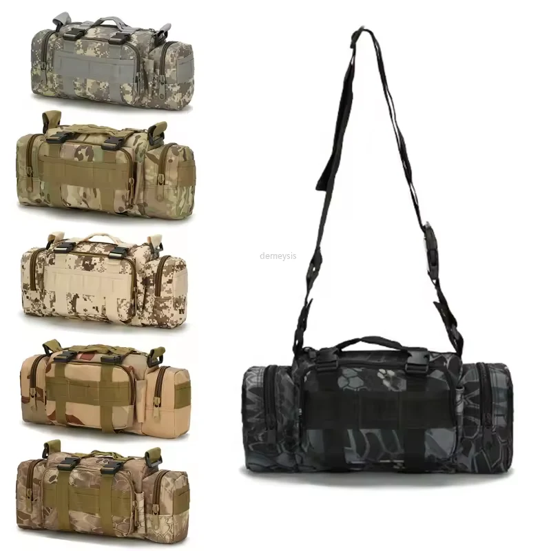 Nylon Tactical MOLLE-Style Shoulder Messenger Bag product reference image