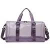 Transparent PVC Travel Duffel with Six Colorways Purple color SKU reference