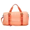 Clear PVC Travel Duffel with Transparent Panels Orange color SKU reference