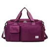 Nylon Gym and Travel Duffel with Shoe Compartment Burgundy color SKU reference