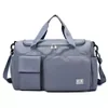 Nylon Gym and Travel Duffel with Shoe Compartment Blue color SKU reference