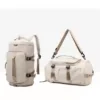 3-in-1 Yoga & Gym Duffel with Laptop and Shoe Storage Beige color SKU reference