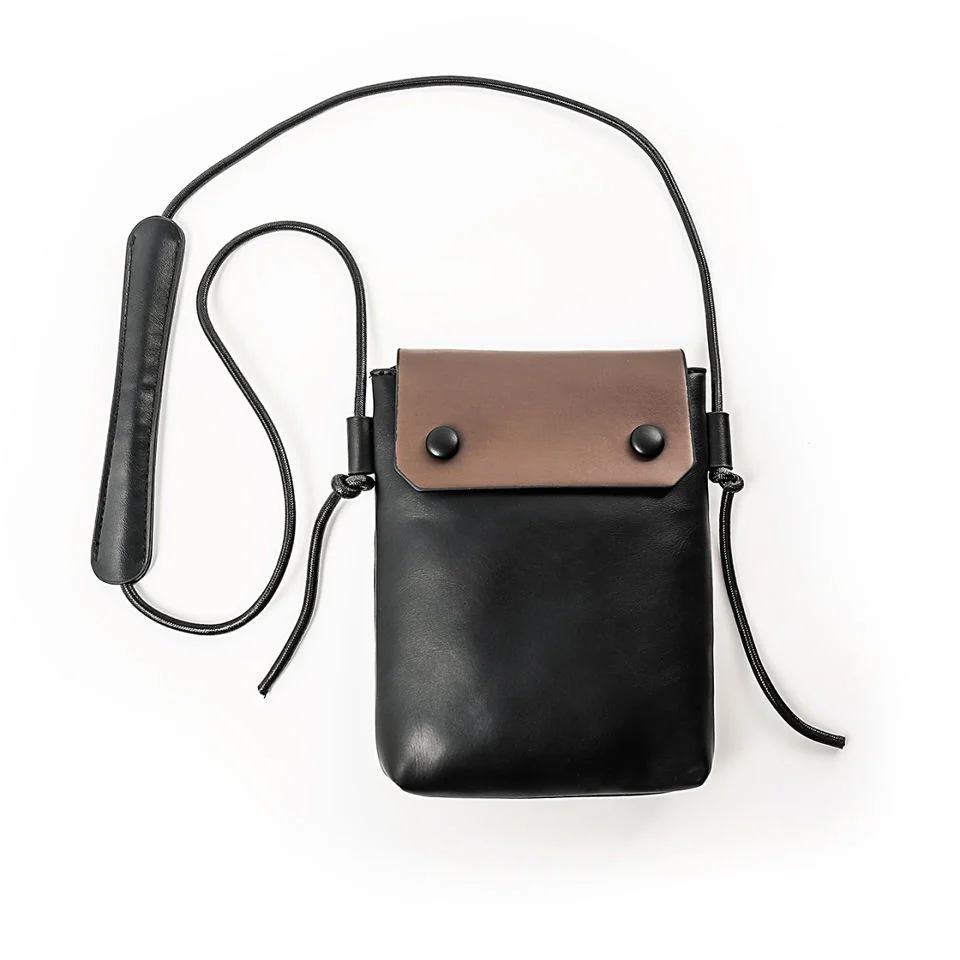 PU Crossbody Bag with Adjustable Strap and Reinforced Handle Brown color SKU reference