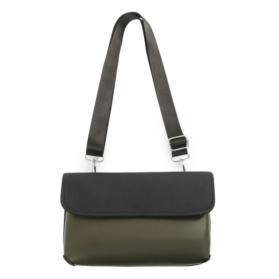 PU Shoulder Bag with Reinforced Handle and Adjustable Strap product reference image