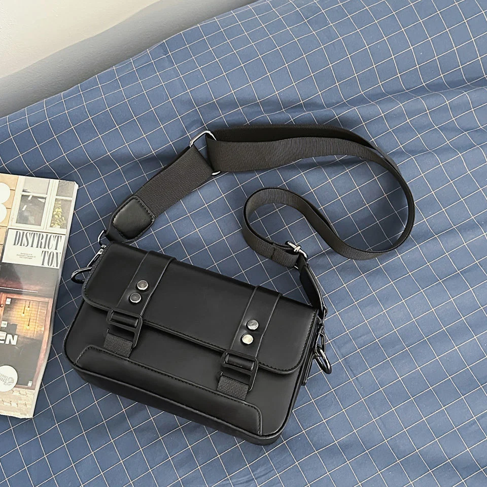 Lightweight PU Crossbody Bag with Adjustable Strap product reference image