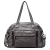 PU Crossbody Shoulder Bag with Security Pocket Gray color SKU reference