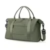 40–55L Travel Duffel with Shoe Compartment Military green color SKU reference