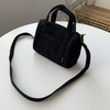 Corduroy Zipper Shoulder Bag Color reference 01 color SKU reference
