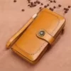 Full-Grain Leather Wallet with ID Window Color reference 02 color SKU reference