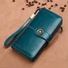 Full-Grain Leather Wallet with ID Window Color reference 06 color SKU reference