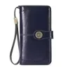Full-Grain Leather Wallet with ID Window Color reference 08 color SKU reference
