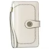 Full-Grain Leather Long Wallet with ID Window Color reference 16 color SKU reference
