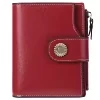 Short Genuine-Leather Bifold Wallet with Multi-Card Storage Color reference 13 color SKU reference