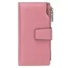 Genuine Leather Long-Zip Bifold Card Wallet Color reference 09 color SKU reference