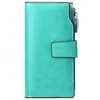 Genuine Leather Long-Zip Bifold Card Wallet Color reference 15 color SKU reference