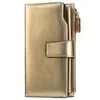 Genuine Leather Long-Zip Bifold Card Wallet Color reference 16 color SKU reference