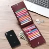 Long Zip Wallet with Multi-Card Storage Blue color SKU reference