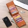 Long Zip Wallet with Multi-Card Storage Brown color SKU reference