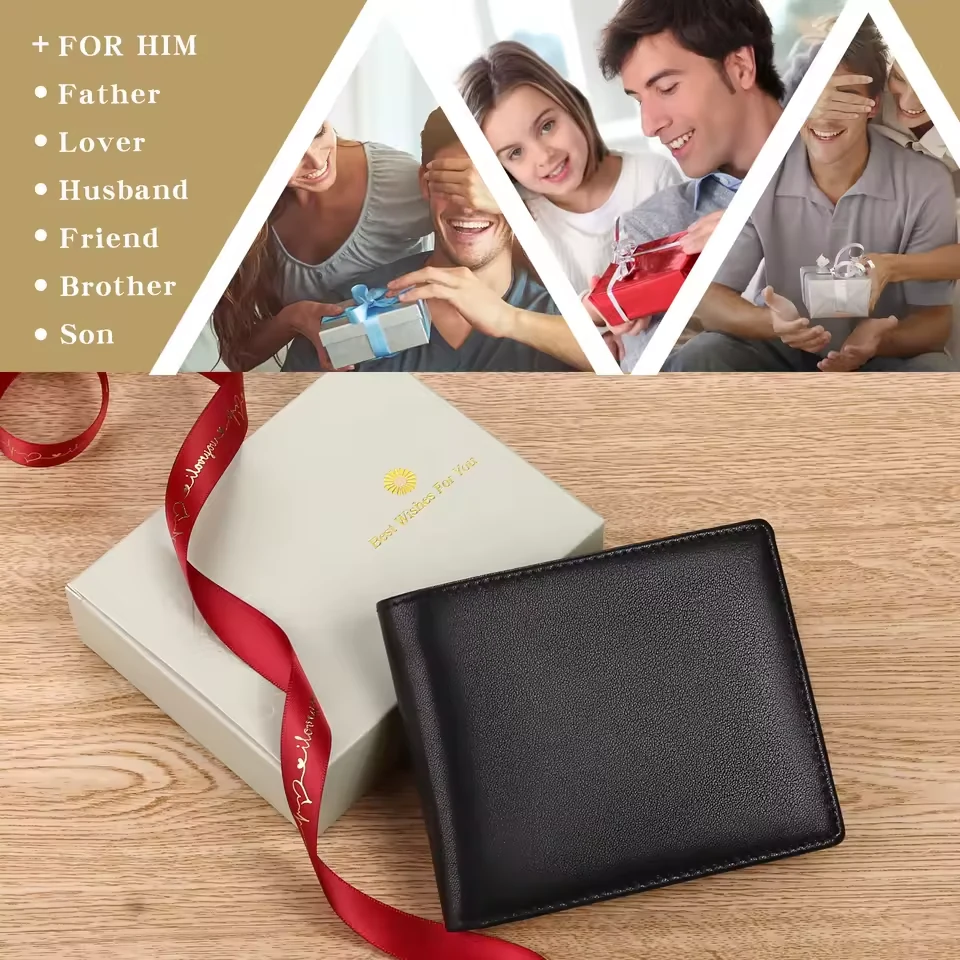 Genuine Leather Men’s Wallet with Color Options product reference image