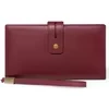 Three-Fold Long Wallet with Multi-Card Storage Purple color SKU reference