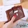 Vintage PU Wallet with Gold Leaf Detail Brown color SKU reference