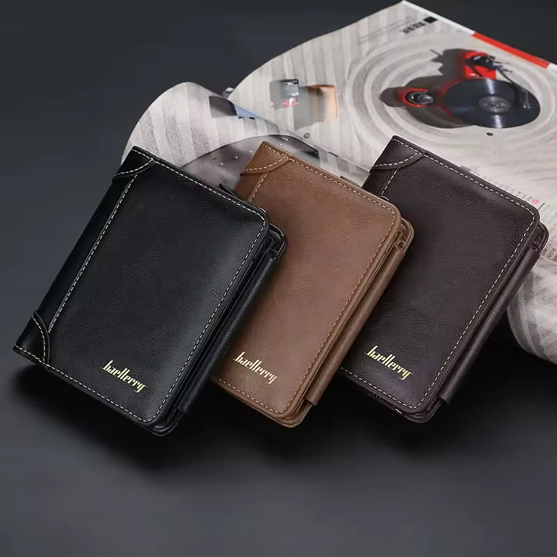 Short PU Wallet with Zipper Card Storage product reference image