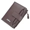 Compact PU Bifold Wallet with Multiple Card Slots Brown color SKU reference