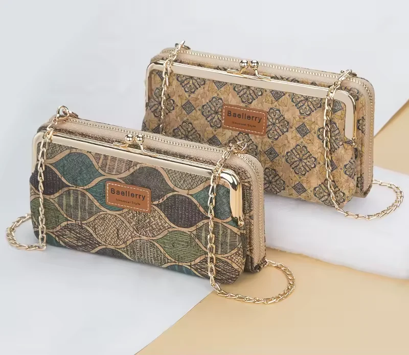 Geometric PU Evening Clutch with Chain Strap product reference image