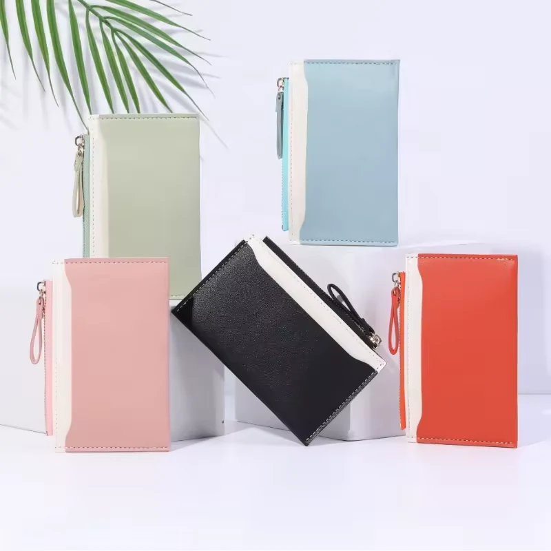 Slim PU Zip Wallet with Coin Pocket product reference image