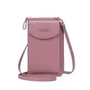 Mini PU Crossbody Wallet with Multi-Card Storage Purple color SKU reference