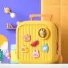 Kids’ EVA Backpack with DIY Decorative Buckles Yellow color SKU reference