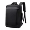 Nylon Business Laptop Backpack with USB Port Black color SKU reference