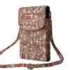 Croc-Embossed PU Crossbody Phone Wallet with Coin Pocket Image option 08 color SKU reference