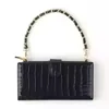 Croc-Embossed PU Mini Crossbody Phone Pouch Royal blue color SKU reference