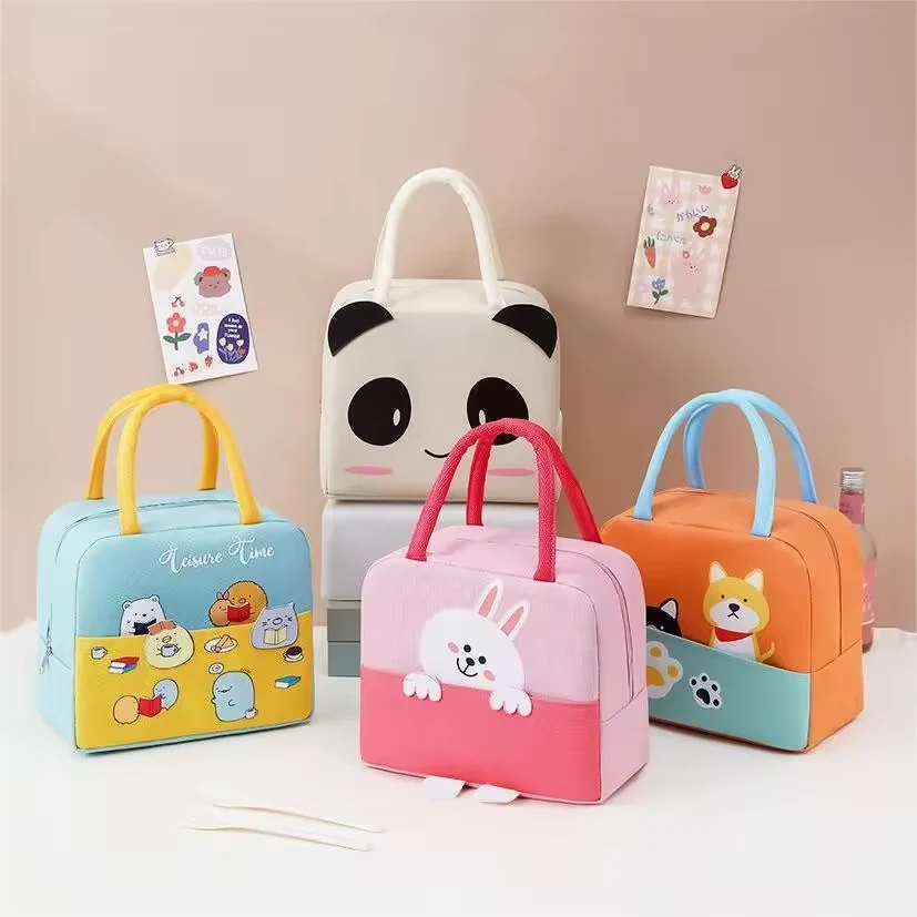 Cartoon Insulated Lunch Cooler Bag with Five Prints product reference image