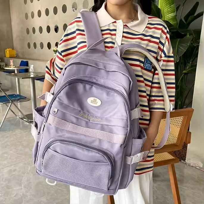Harajuku School Backpack with Front Mesh Pocket product reference image