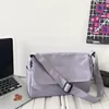 Canvas Shoulder & Crossbody Bag with Side Pocket Purple color SKU reference