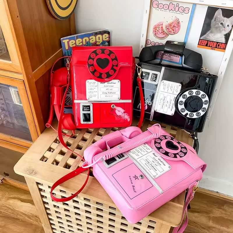 Digital Camera-Style PU Novelty Crossbody Bag product reference image
