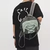Color-Block Canvas Drawstring Crossbody Bag Green reference color SKU reference