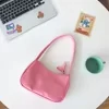 Shimmering PU Underarm Bag in Six Colors Pink color SKU reference