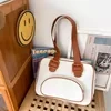 Cartoon-Print Crossbody Bag with Side Pocket Black color SKU reference