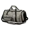 Nylon Gym Duffel with Shoe Compartment in Eight Colors Grey color SKU reference