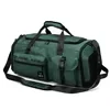Nylon Gym Duffel with Shoe Compartment in Eight Colors Emerald Green color SKU reference